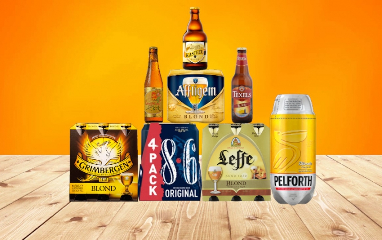 Blond bier aanbieding